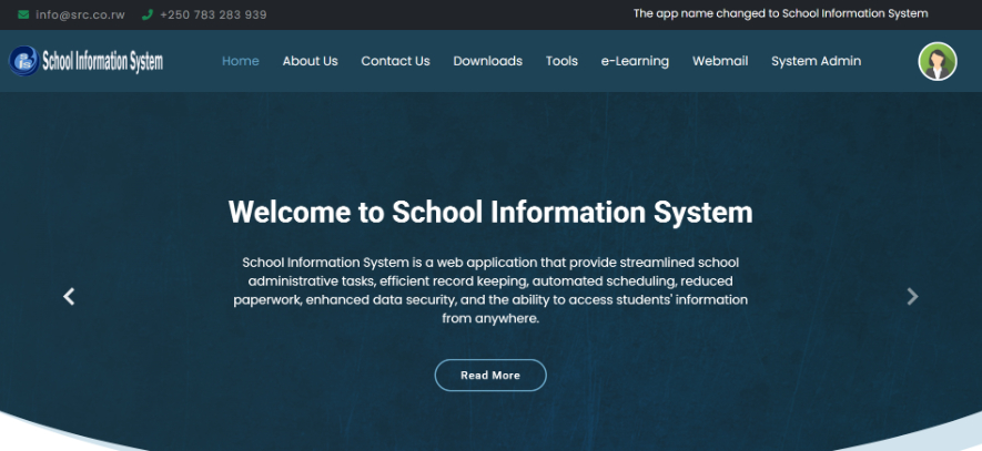 School Information System screenshot